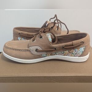 Sperry Koi Fish Floral Boat Shoe